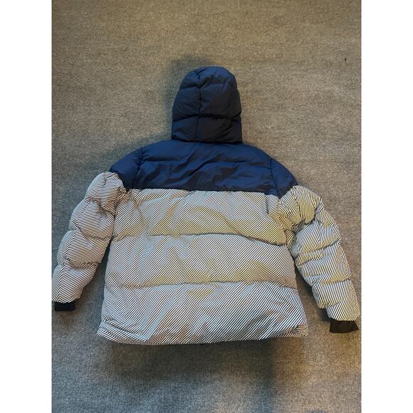 NWT Perfect Moment Womens Navy Pirtuk Striped Quilted Down Ski Jacket SZ XL New - Picture 9 of 13